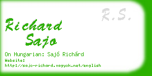 richard sajo business card