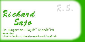 richard sajo business card